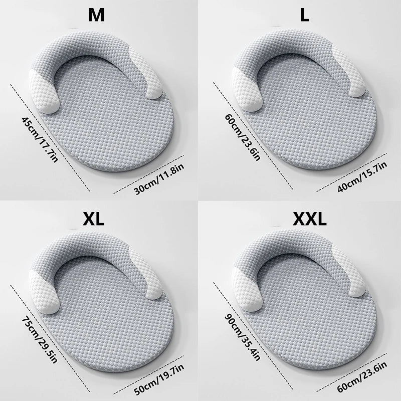 Cooling Dog Bed Summer Ice Silk Cat Mat Oval Pet Nest Breathable Heat Dissipation Cooling Pad for Small Medium Large Dogs Cats